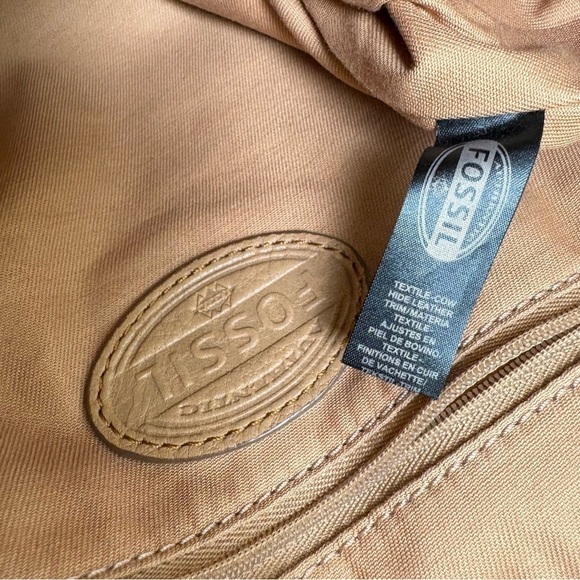 Fossil Preston Crossbody Bag Abstract Floral Crossbody Canvas Bag - Picture 12 of 16